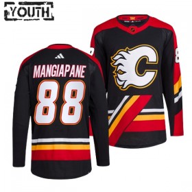 Lasten NHL Calgary Flames Pelipaita Andrew Mangiapane 88 Reverse Retro 2.0 Adidas 2022-23 Musta Authentic
